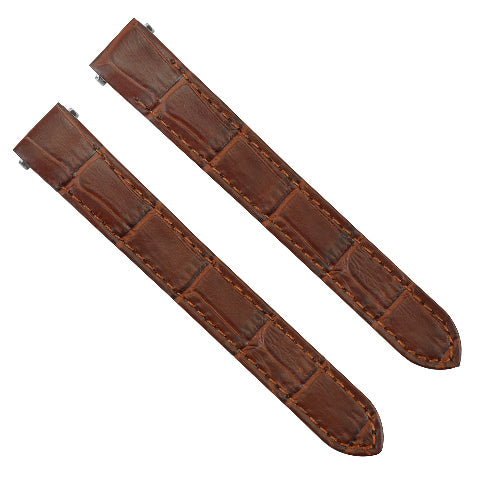 15mm Leather Watch Strap Band for Lady Cartier Roadster 2675 2723 Quick Rel Brow