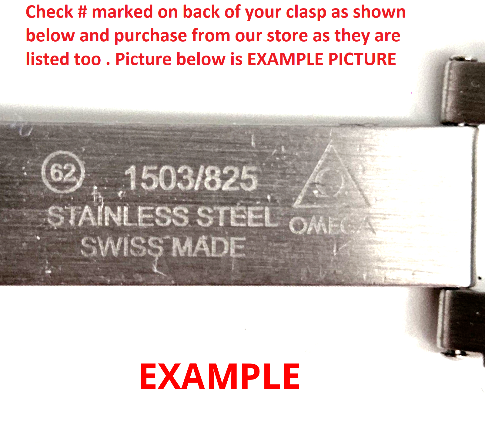 HALF LINK 16MM FOR OMEGA SPEEDMASTER BAND 115ST1560 1560/852 1562/850 1563/850