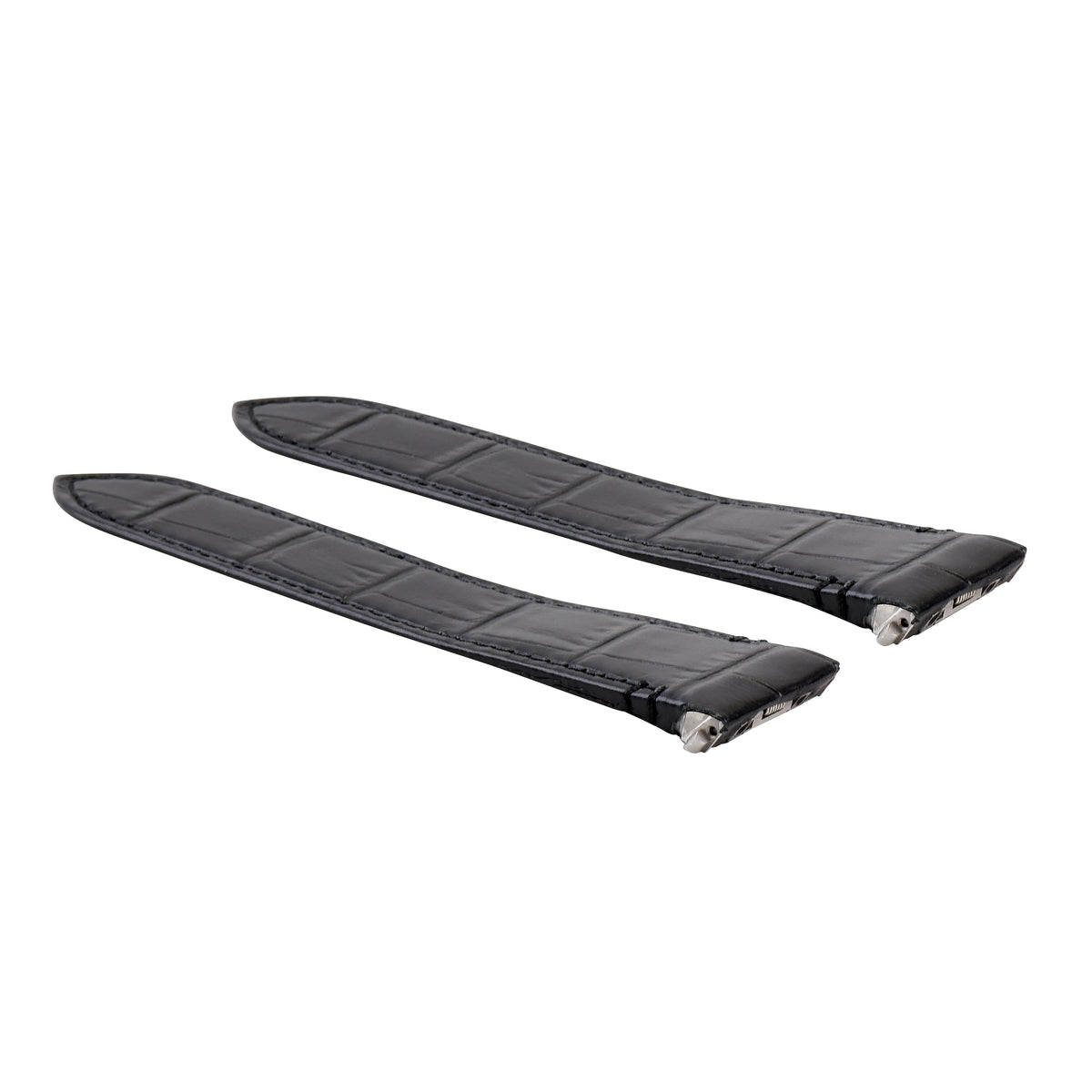21MM LEATHER WATCH BAND STRAP FOR CARTIER SANTOS WSSA0018 QUICK RELEASE, Black, view 3