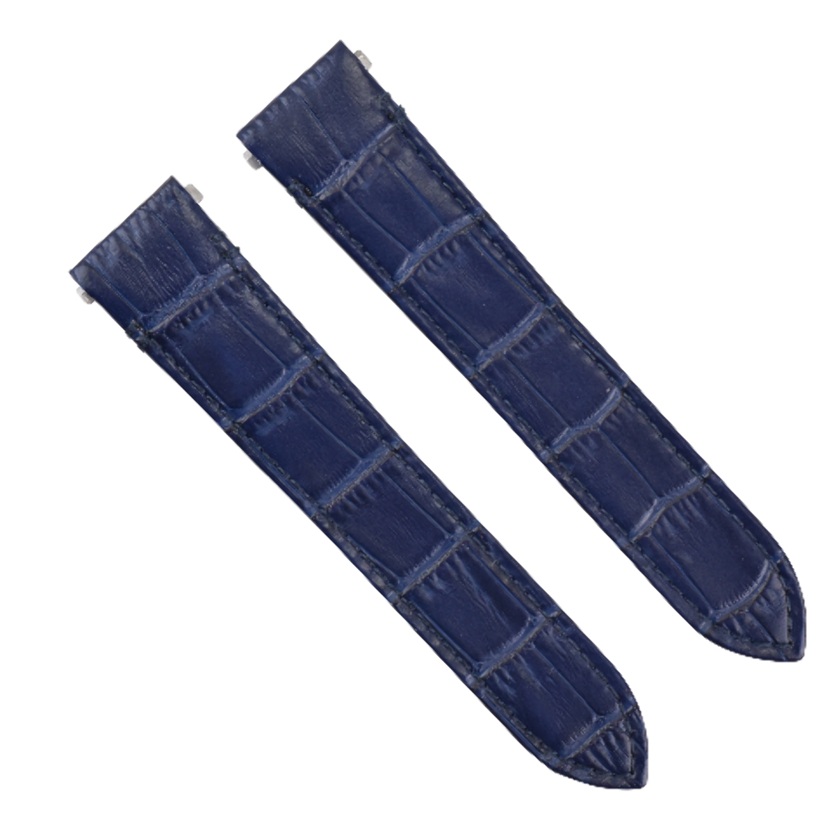 21MM LEATHER WATCH STRAP BAND FOR CARTIER SANTOS WSSA0018 4072 QUICKRELEASE BLUE