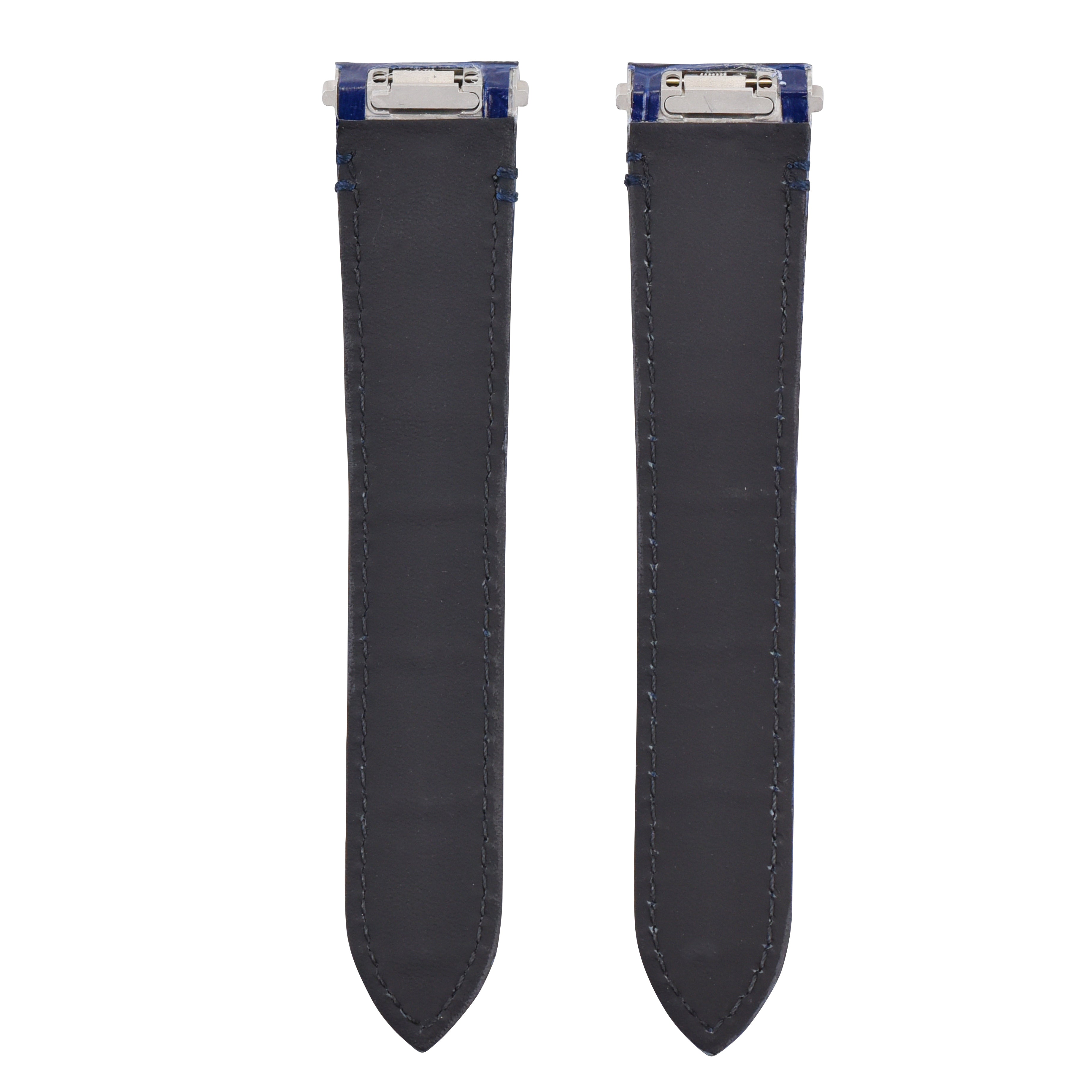 21MM LEATHER WATCH STRAP BAND FOR CARTIER SANTOS WSSA0018 4072 QUICKRELEASE BLUE