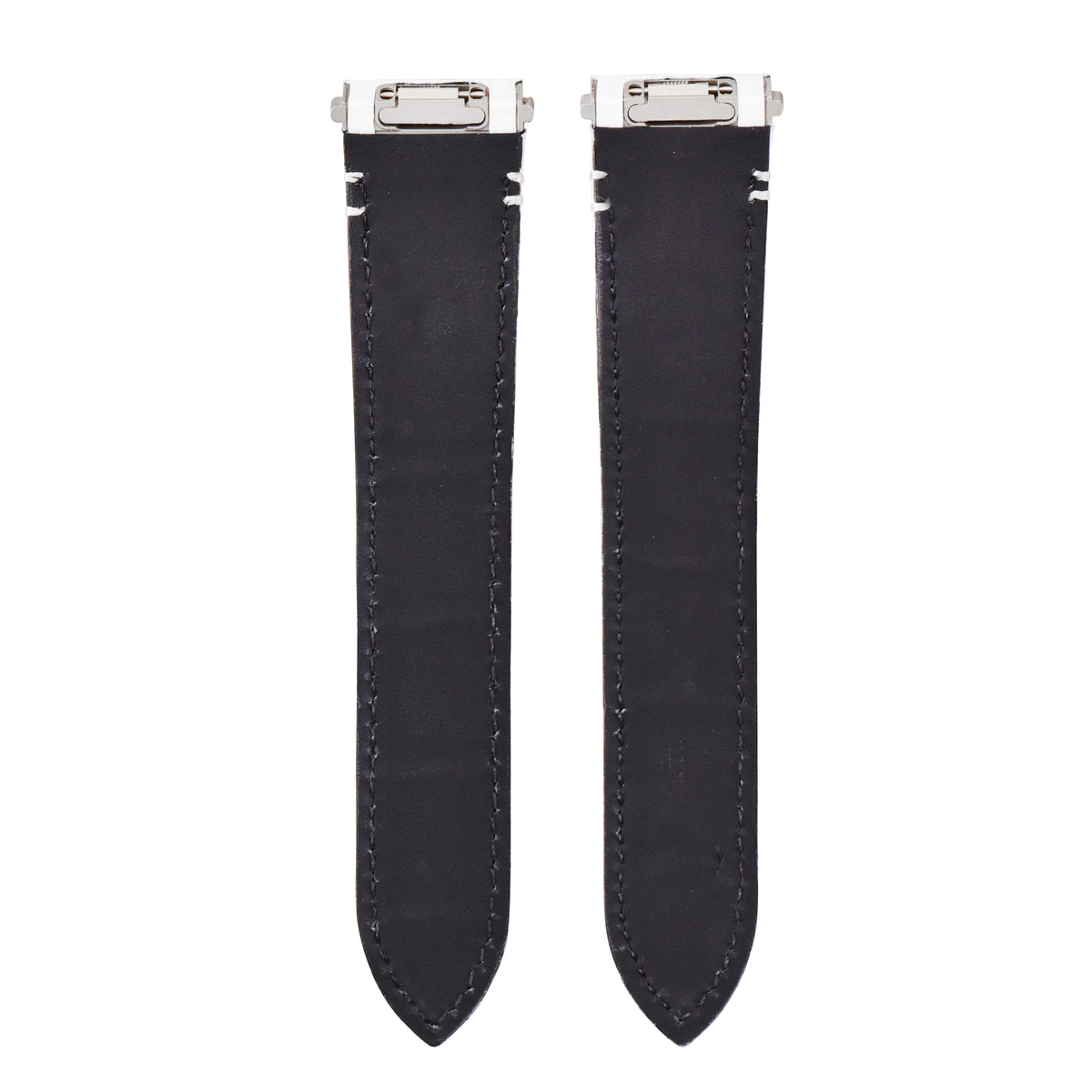 21MM LEATHER WATCH BAND STRAP FOR CARTIER SANTOS WSSA0018 QUICK RELEASE, White, view 4