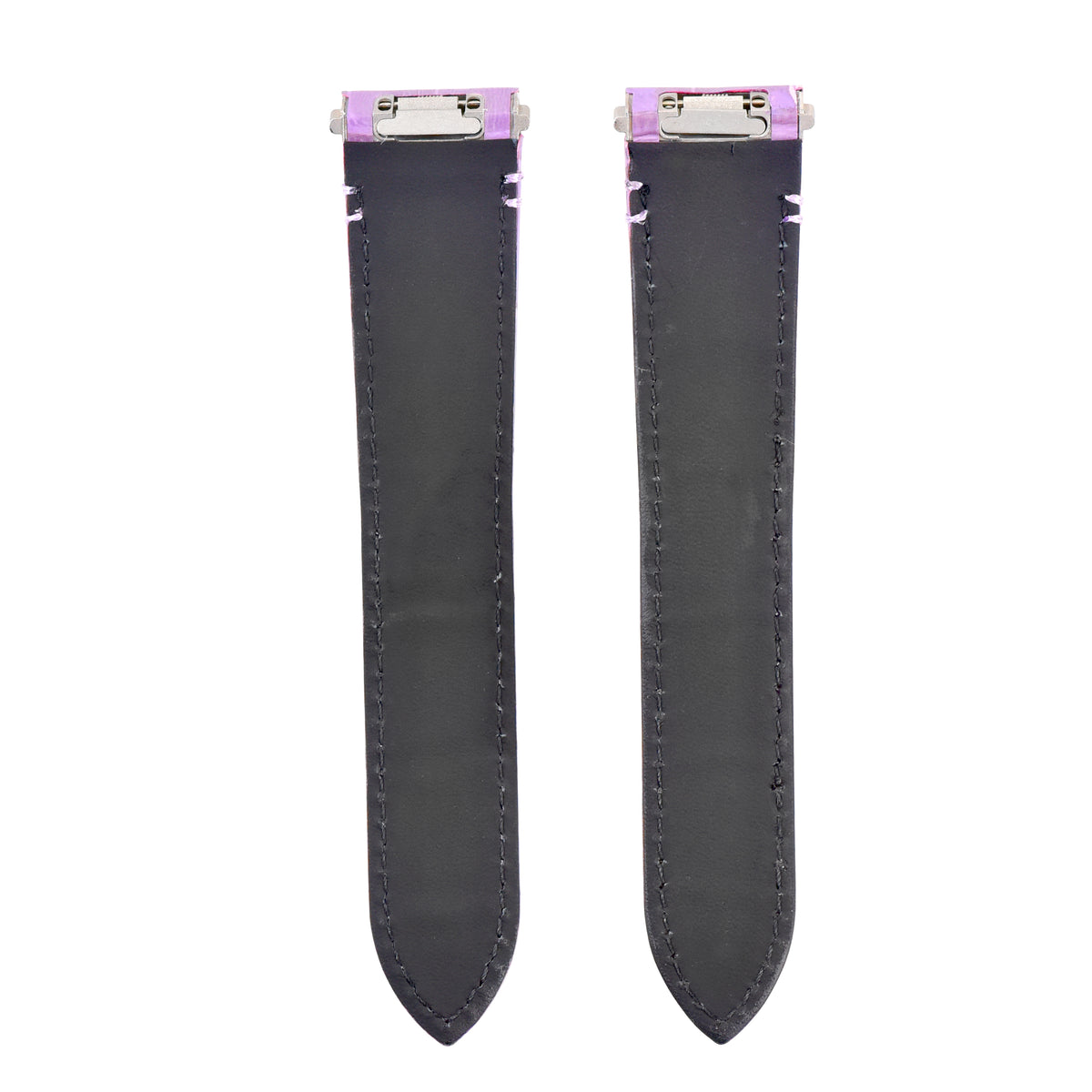 21MM LEATHER WATCH BAND STRAP FOR CARTIER SANTOS WSSA0018 QUICK RELEASE, Lavender, view 3