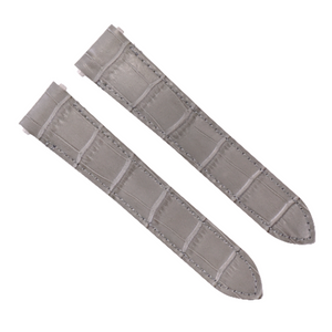 21MM LEATHER WATCH STRAP BAND FOR CARTIER SANTOS WSSA0018 QUICK RELEASE GRAY