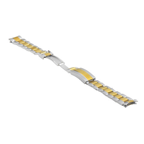 21MM OYSTER WATCH BAND FOR ROLEX DATEJUST SUBMARINER GMT  GLIDE LOCK TWO TONE