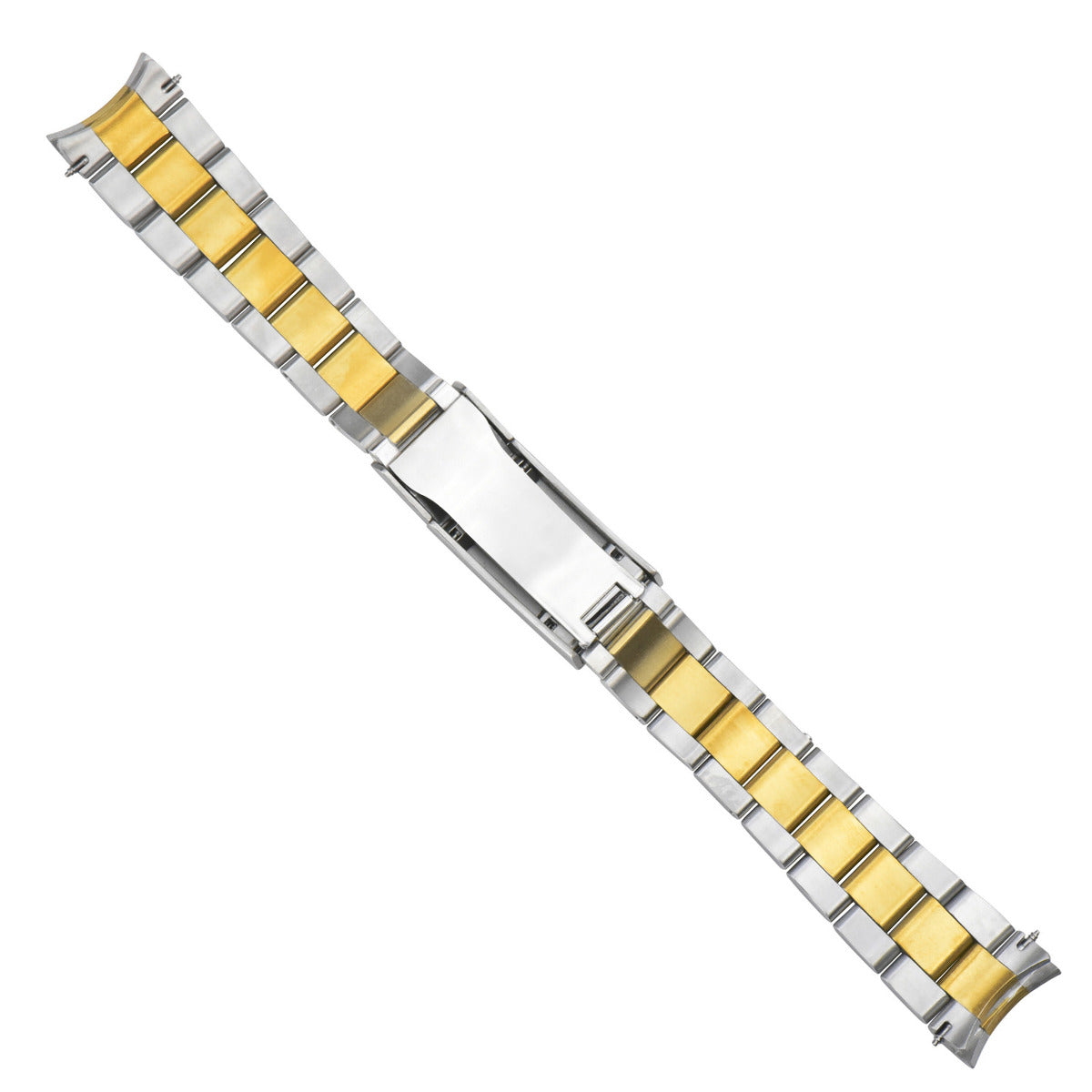 21MM OYSTER WATCH BAND FOR ROLEX DATEJUST SUBMARINER GMT  GLIDE LOCK TWO TONE