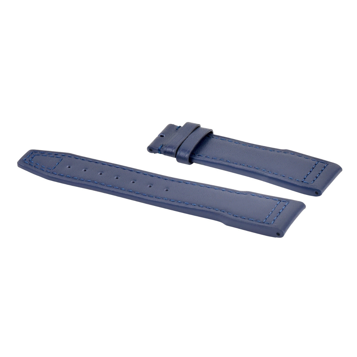 21MM LEATHER STRAP WATCH BAND FOR IWC PILOT TOP GUN PORTUGESE AQUATIMER BLUE