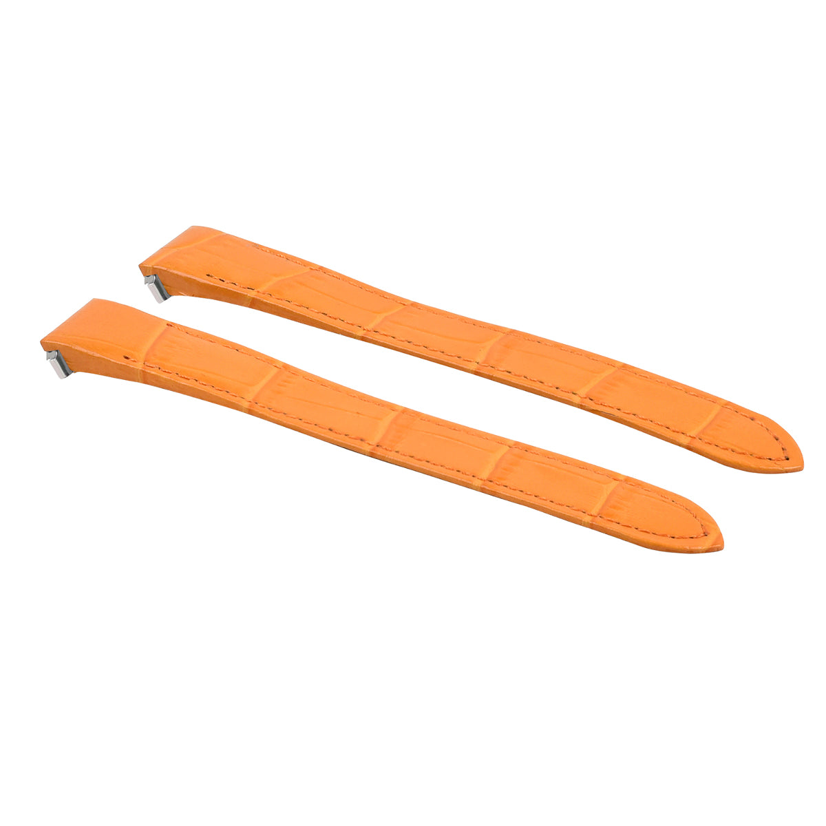 15MM LEATHER WATCH STRAP BAND FOR LADY CARTIER ROADSTER 2675 2723 QUICK R ORANGE