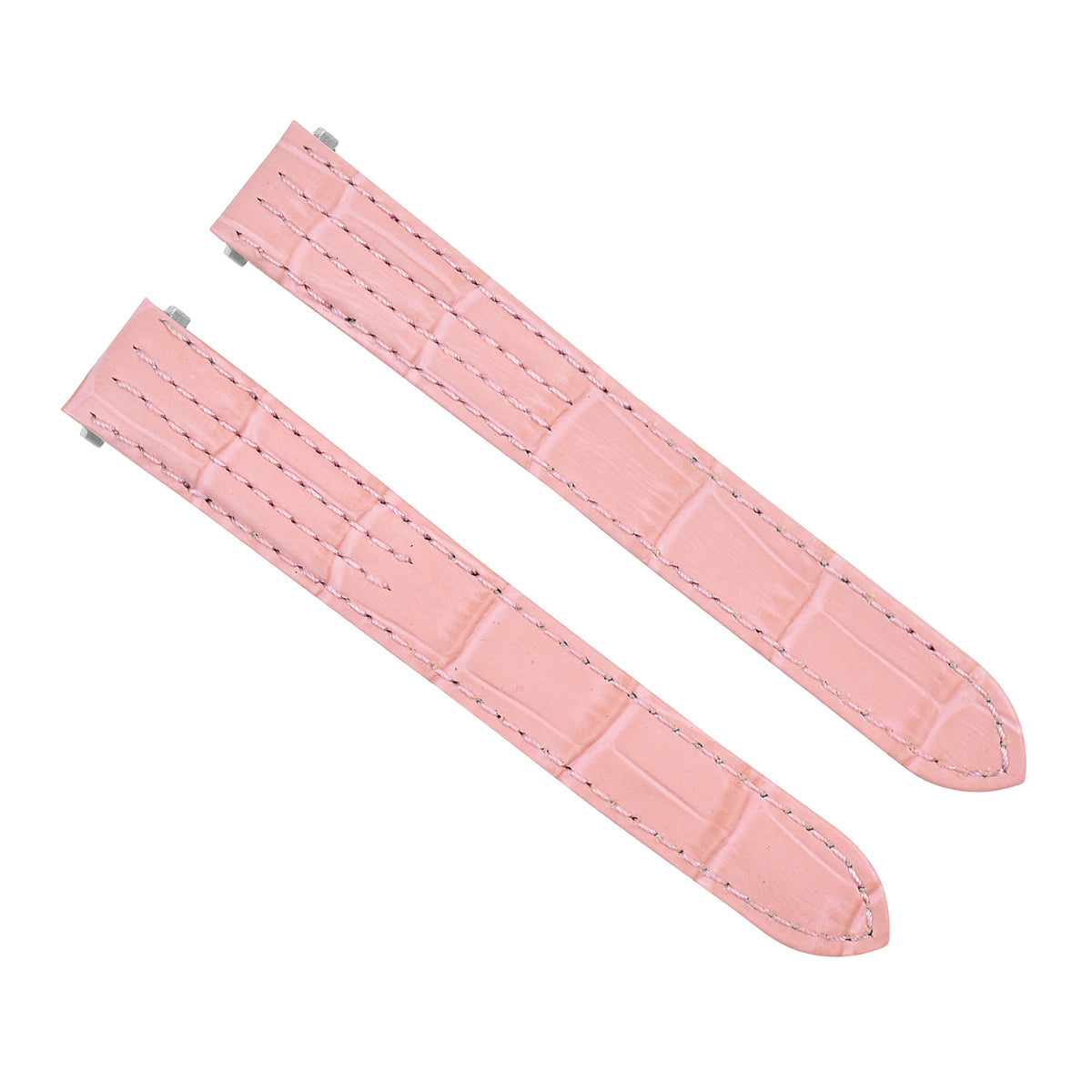 15MM LEATHER WATCH STRAP BAND FOR LADY CARTIER ROADSTER 2675 2723 QUICK REL PINK
