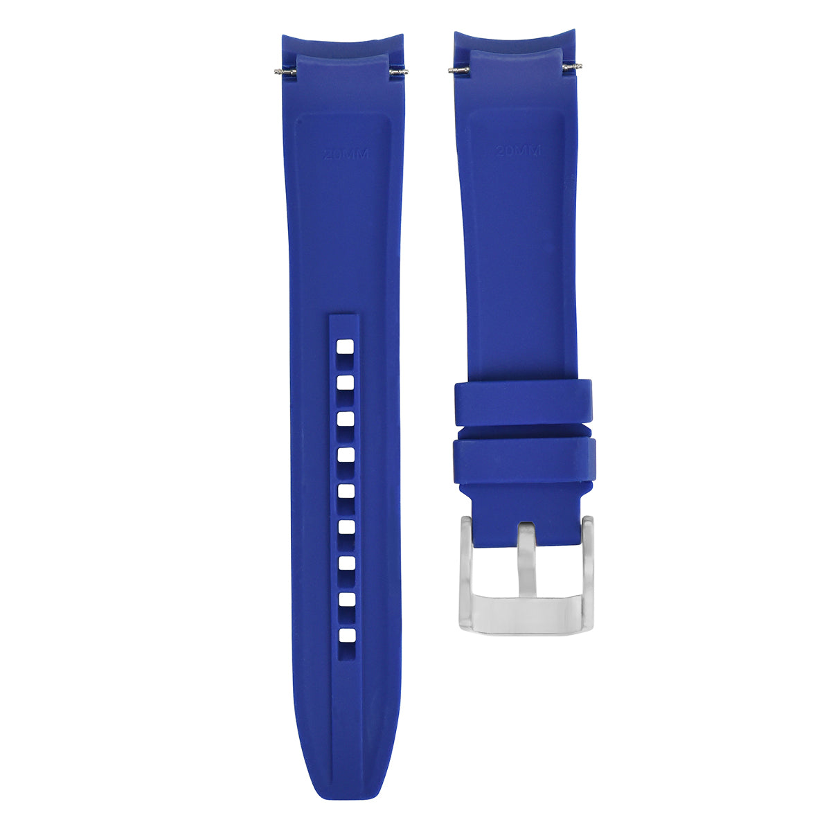 20MM 21MM 22MM CURVED END FKM RUBBER WATCH BAND STRAP FOR SEIKO ROLEX OMEGA