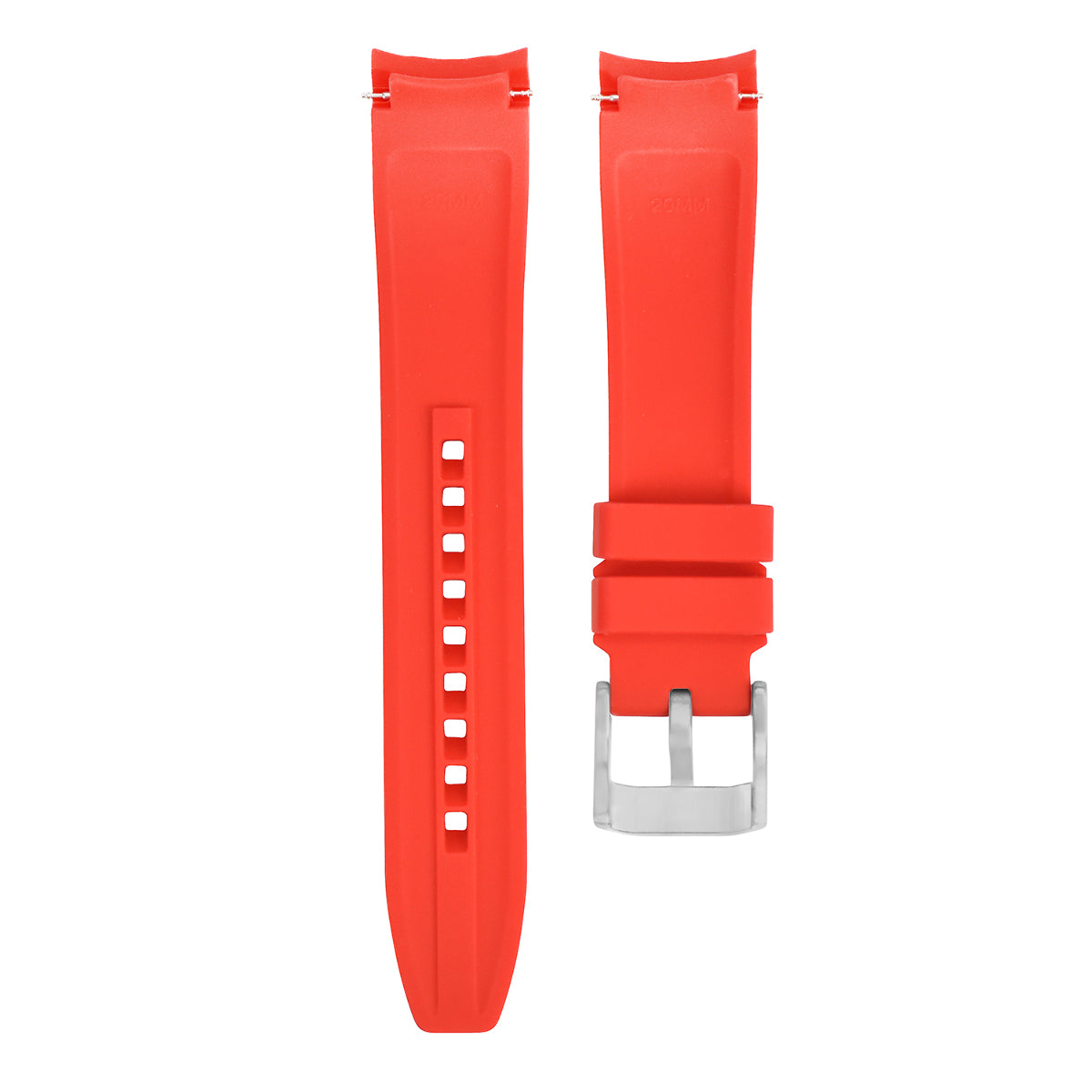 20MM 21MM 22MM CURVED END FKM RUBBER WATCH BAND STRAP FOR SEIKO ROLEX OMEGA