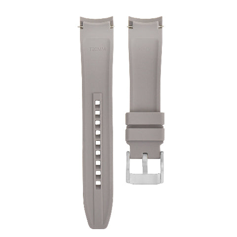 21MM RUBBER WATCH BAND STRAP FOR ROLEX DATEJUST 41, DAY DATE 2, DEEP SEA GRAY