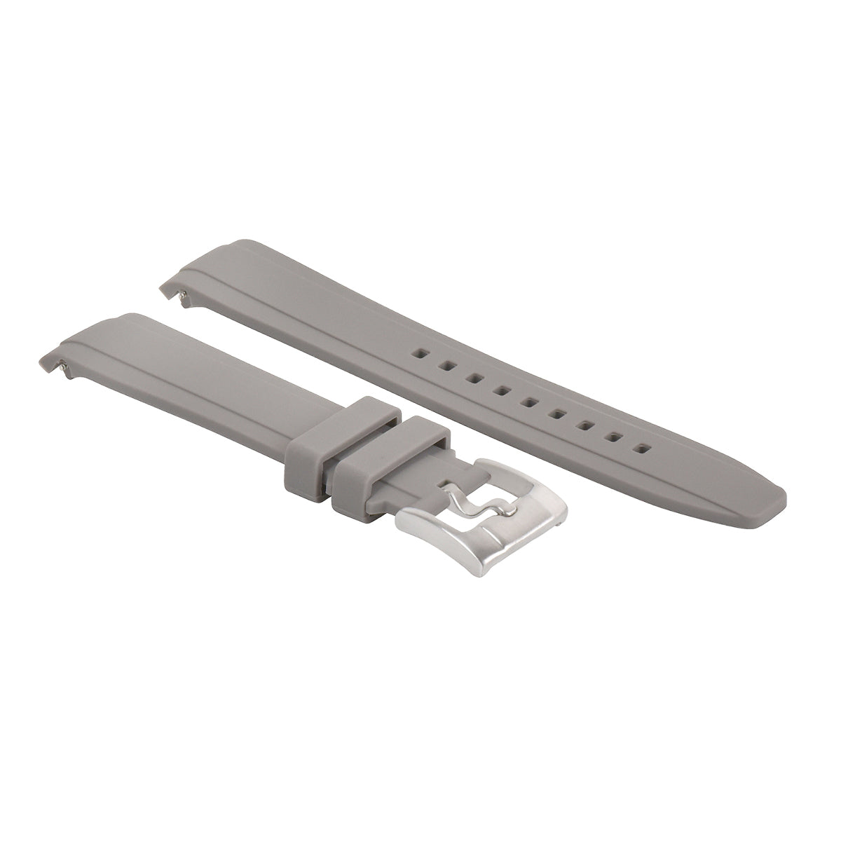 22MM RUBBER WATCH BAND STRAP FOR ROLEX DEEP SEA, SKY-DWELLER SEA DWELLER 43 GRAY