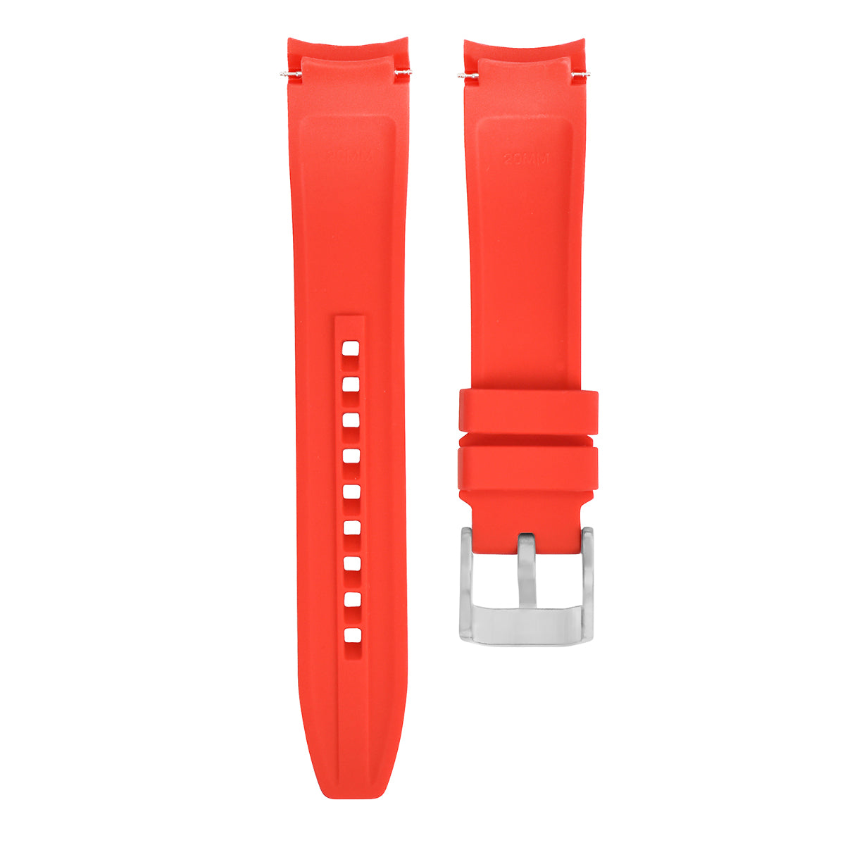 22MM RUBBER WATCH BAND STRAP FOR ROLEX DEEP SEA, SKY-DWELLER SEA DWELLER 43 RED