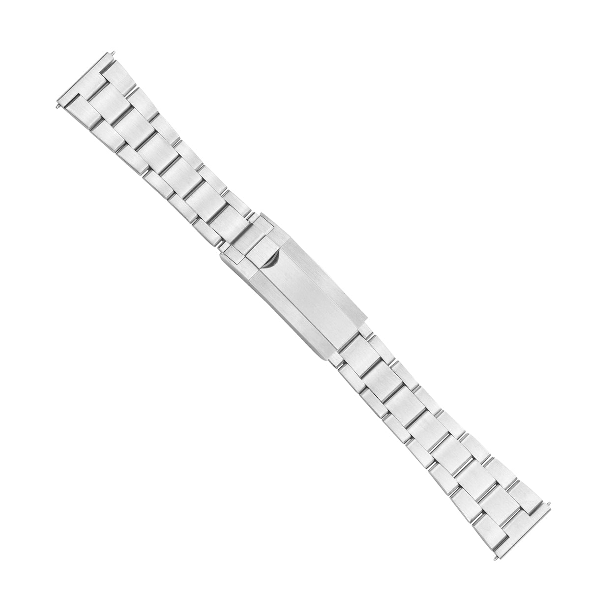 22MM SOLID OYSTER BAND FOR SEIKO  WATCH GLIDE LOCK STRAIGHT END MATTE S/STEEL