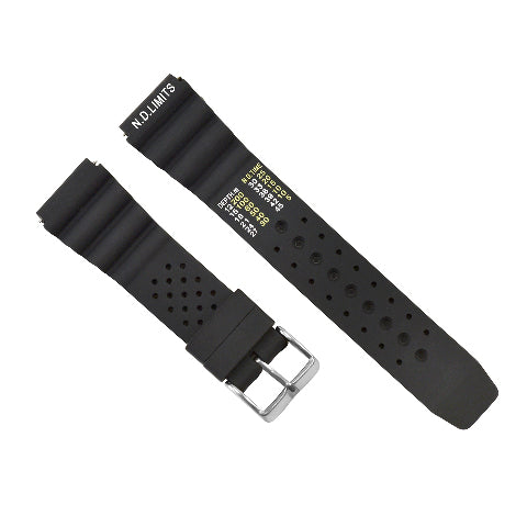20-22MM ND LIMIT WATCH BANDSTRAP EXTREMA SPORT RUBBER DIVER FOR CITIZEN/SEIKO