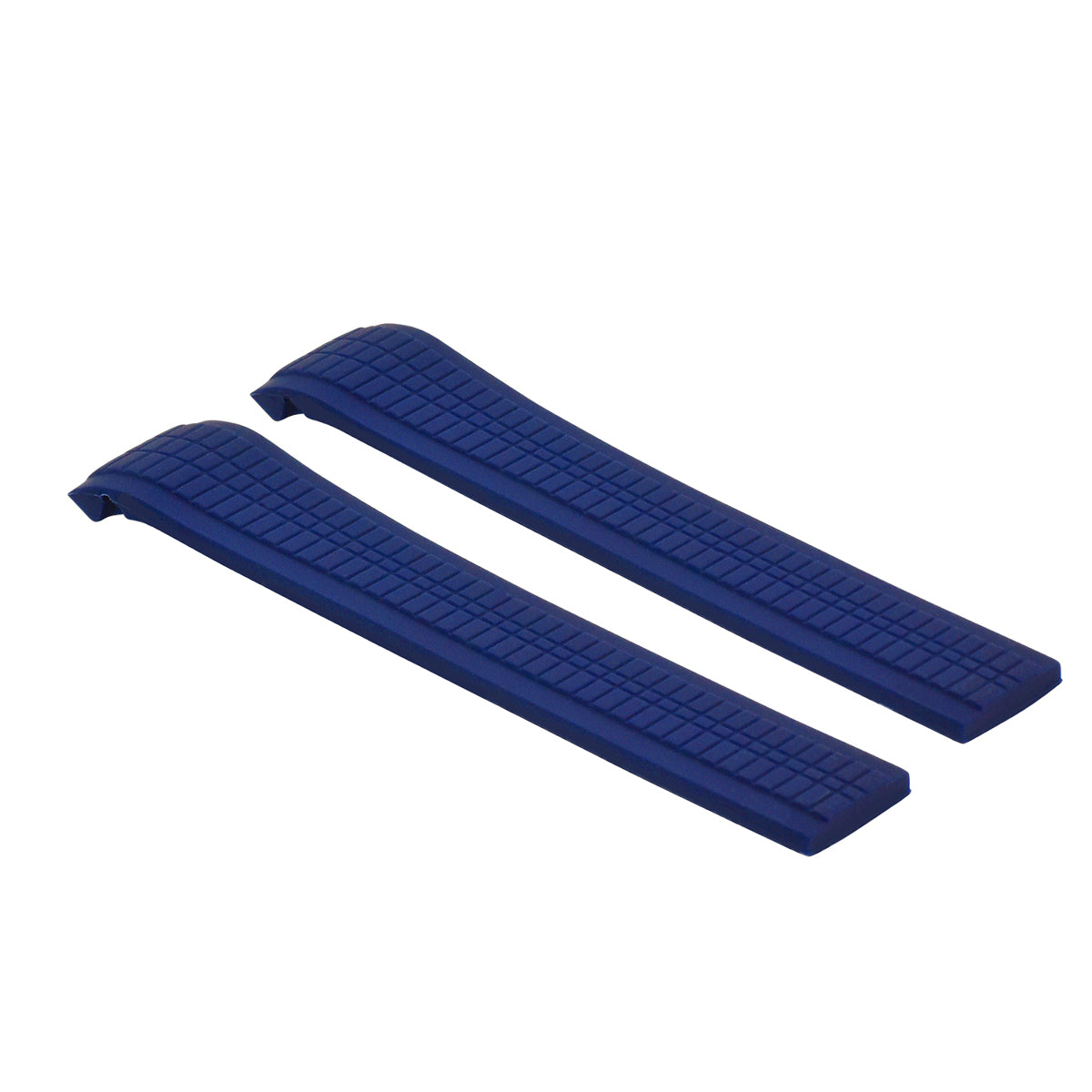 RUBBER STRAP BAND FOR PATEK PHILLIPE 21x18MM UNCUT 5167A, 5167R,5164A,5164R BLUE