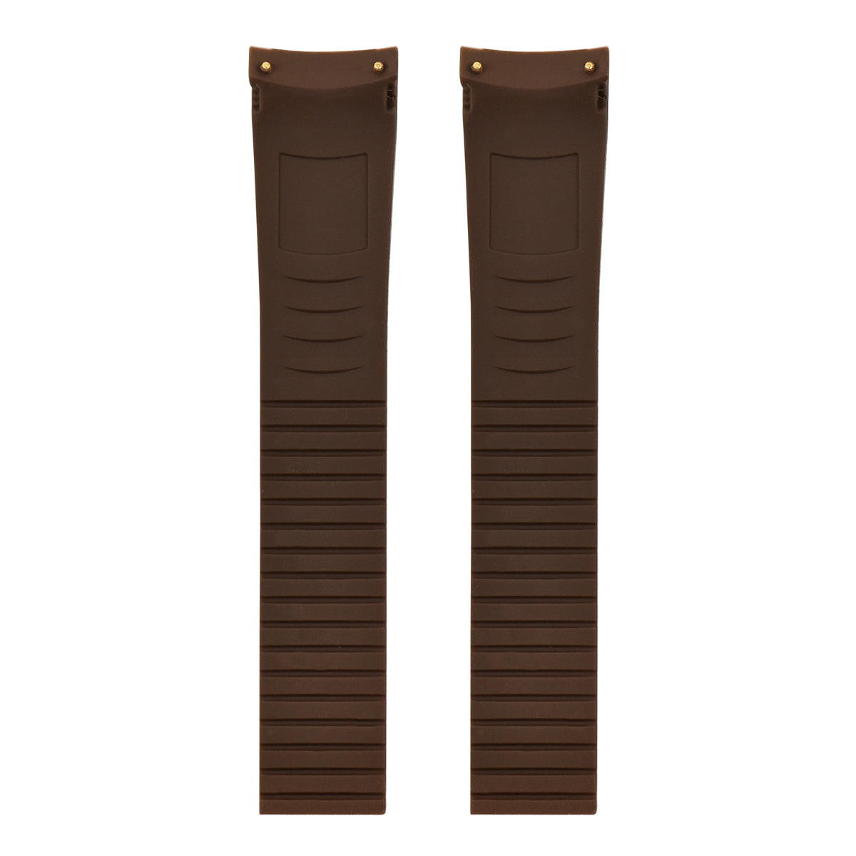 21mm Rubber Watch Band Replacement Strap Fits For Patek Philippe Aquanaut 5167A, Brown, view 3