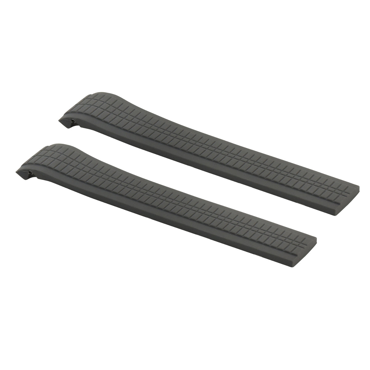 RUBBER STRAP BAND FOR PATEK PHILLIPE 21x18MM UNCUT 5167A,5167R,5164A,5164R GRAY