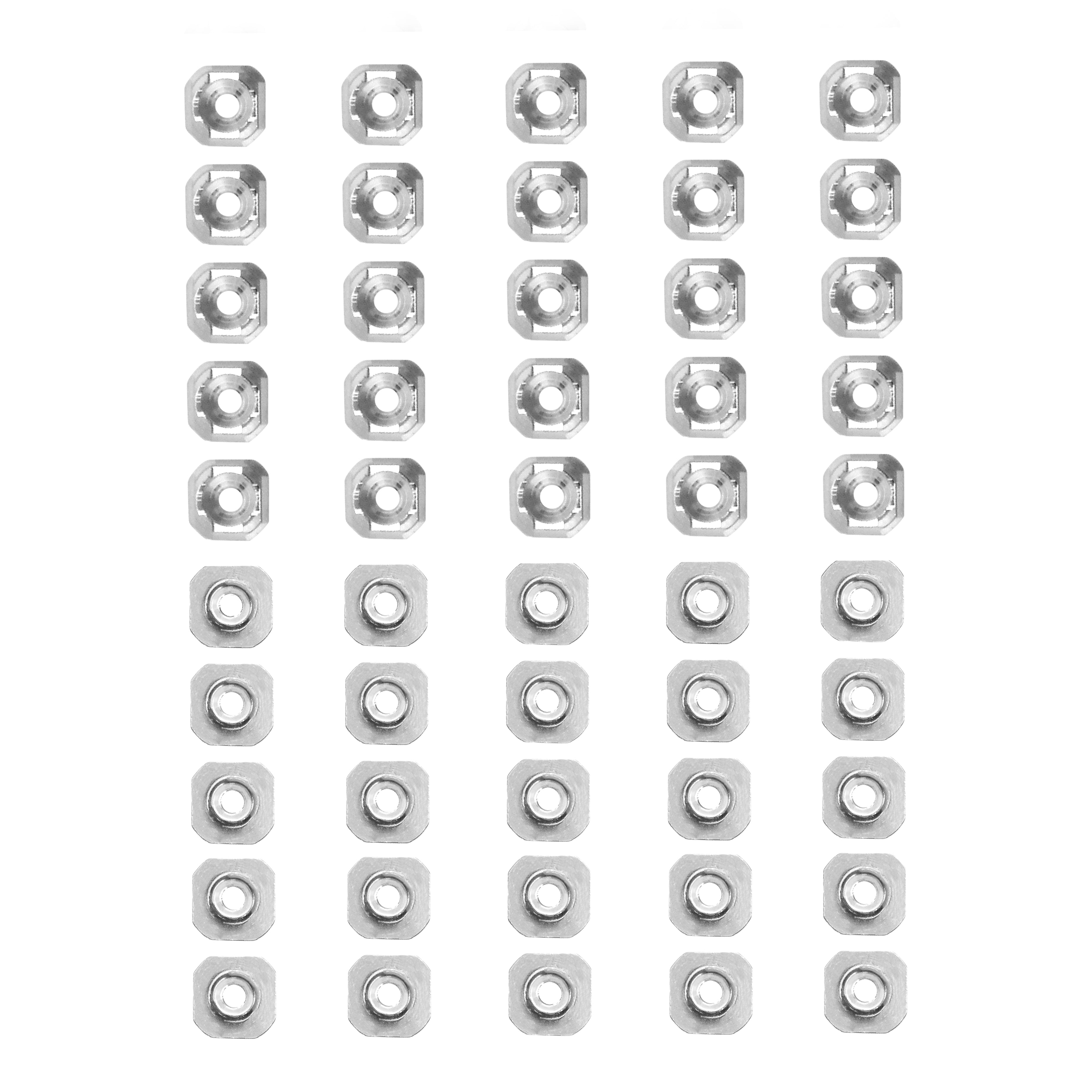 50 PCS WATCH DIALS DIAMOND SETTING FOR ROLEX LADY  WATCH SILVER COLOR
