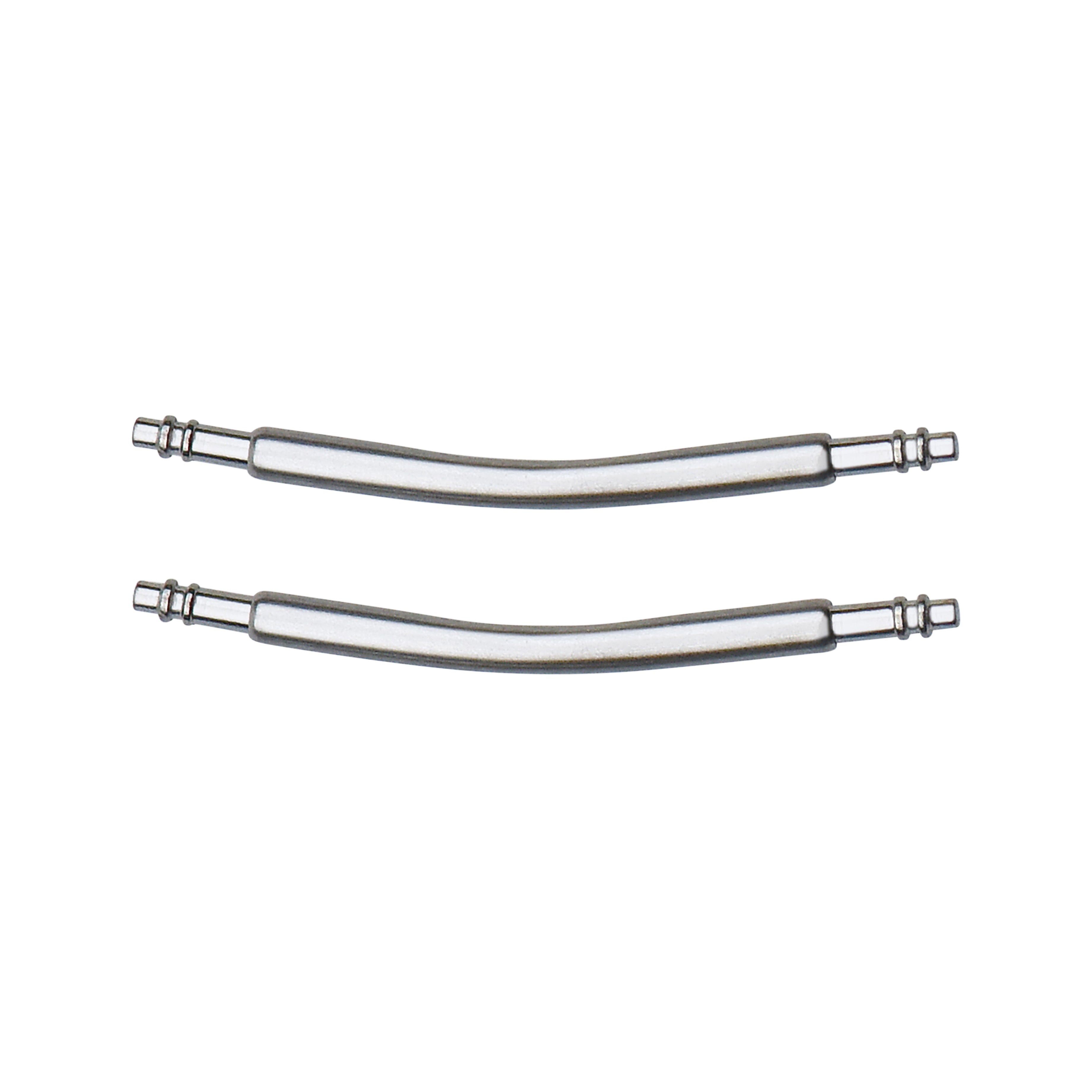 2 SPRING BARS  CURVED FOR  ALL WATCH LUG STAINLESS STEEL
