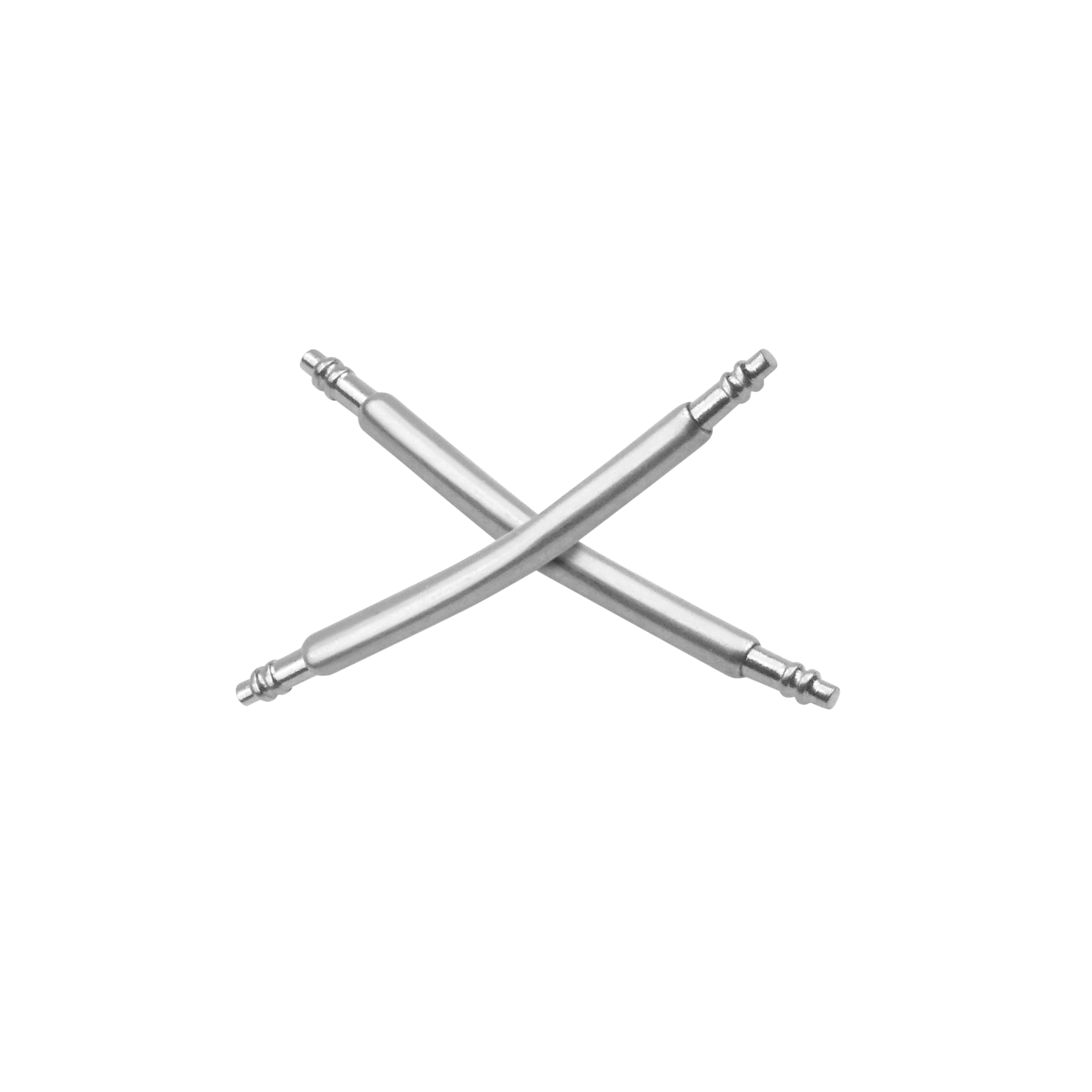 2 SPRING BARS  CURVED FOR  ALL WATCH LUG STAINLESS STEEL