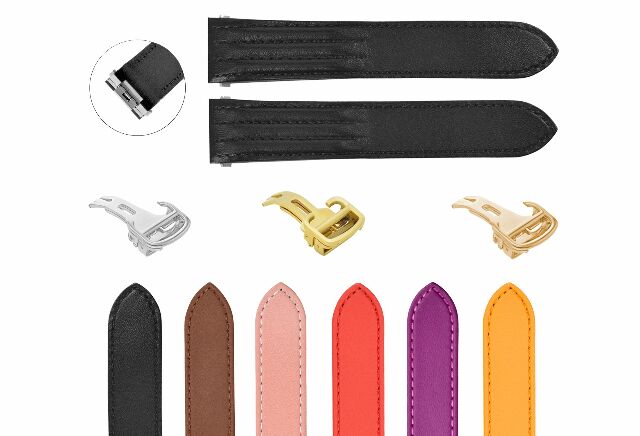 19MM 20MM LEATHER WATCH BAND STRAP SMOOTH RELEASE FOR CARTIER ROADSTER 2675 2723