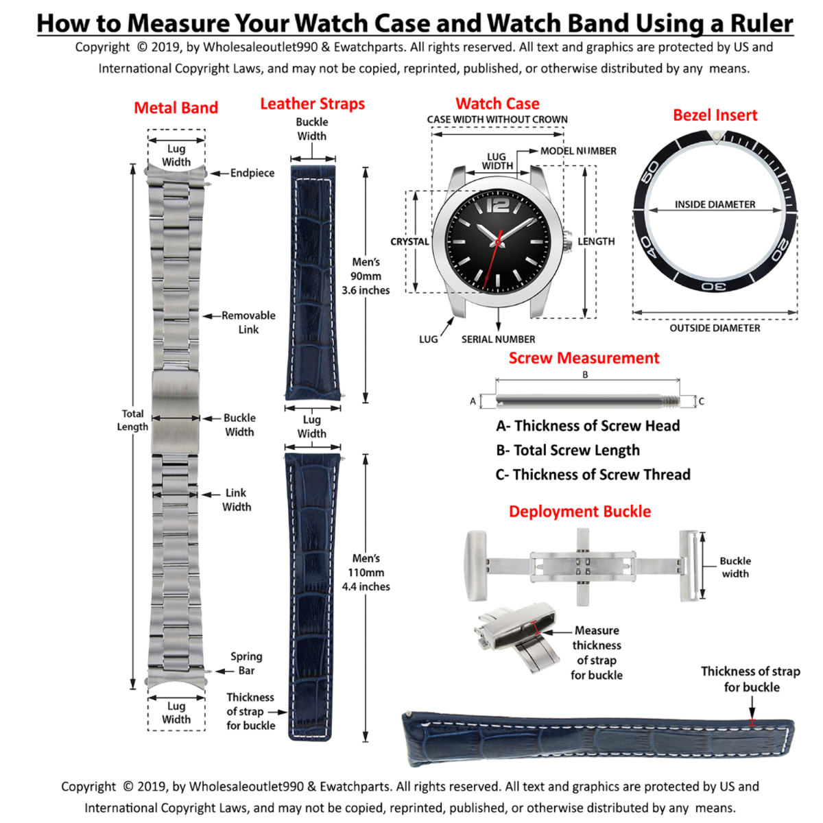 BEZEL INSERT FOR SEIKO SCZ015 SC015 SOLAR CHRONOGRAPH WATCH RED