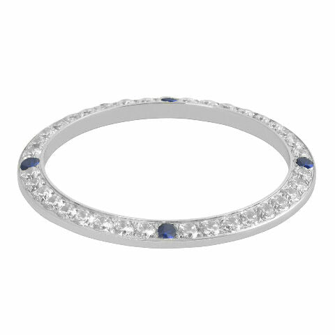 CREATED DIAMOND BEZEL FOR 40MM  41MM ROLEX DATEJUST PRESIDENT DAY DATE SAPPHIRE