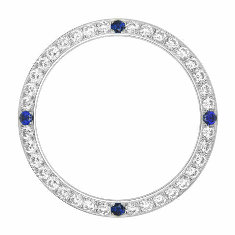 CREATED DIAMOND BEZEL FOR 40MM  41MM ROLEX DATEJUST PRESIDENT DAY DATE SAPPHIRE