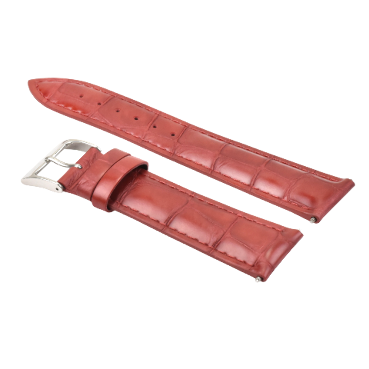 21MM NEW LEATHER WATCH BAND STRAP FOR TAG HEUER CARREAR MONACO WATCH RED