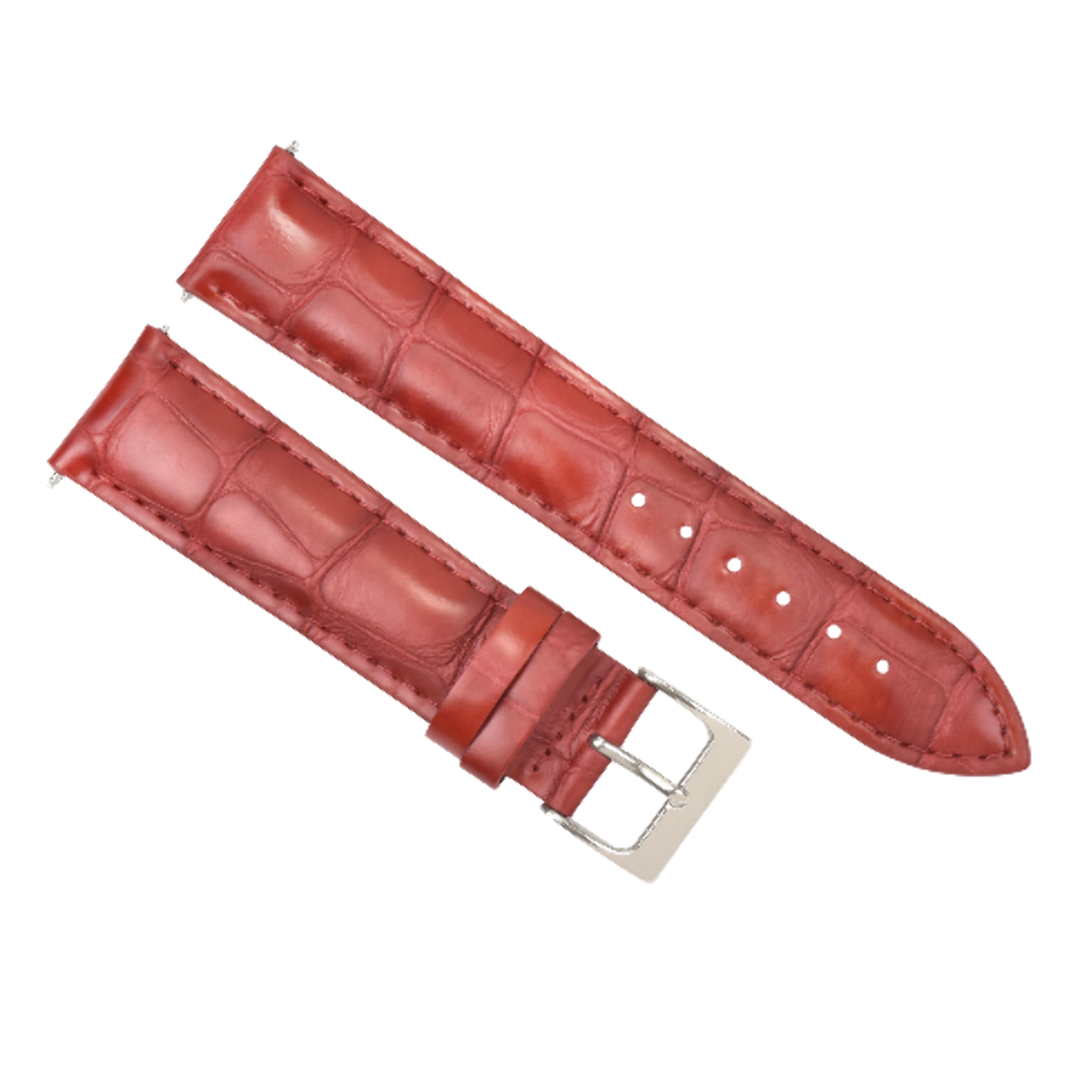 21MM NEW LEATHER WATCH BAND STRAP FOR TAG HEUER CARREAR MONACO WATCH RED