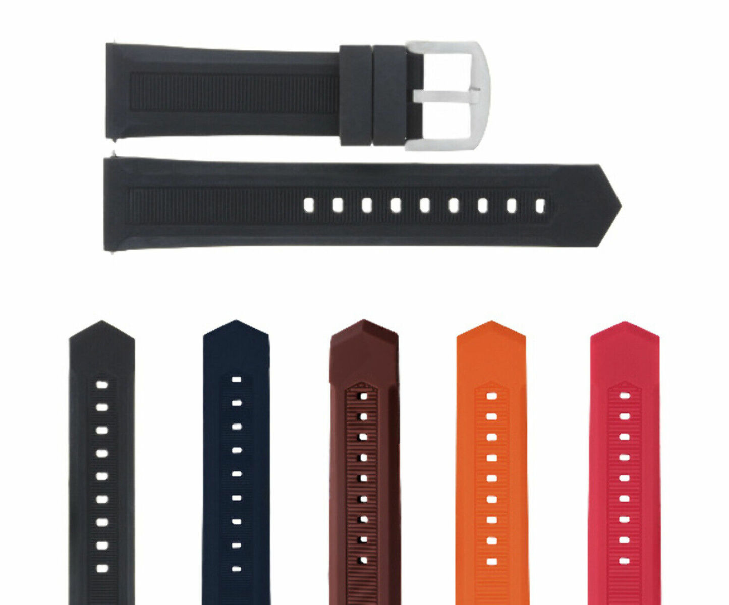 18-20-21-22-24MM SILICONE RUBBER WATCH BAND STRAP FOR CITIZEN ECO DRIVE WATCH