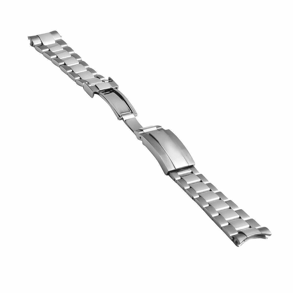 20MM OYSTER WATCH BAND SOLID FOR MEN SEIKO ALPINIST WATCH GLIDE LOCK SHINY CENTE