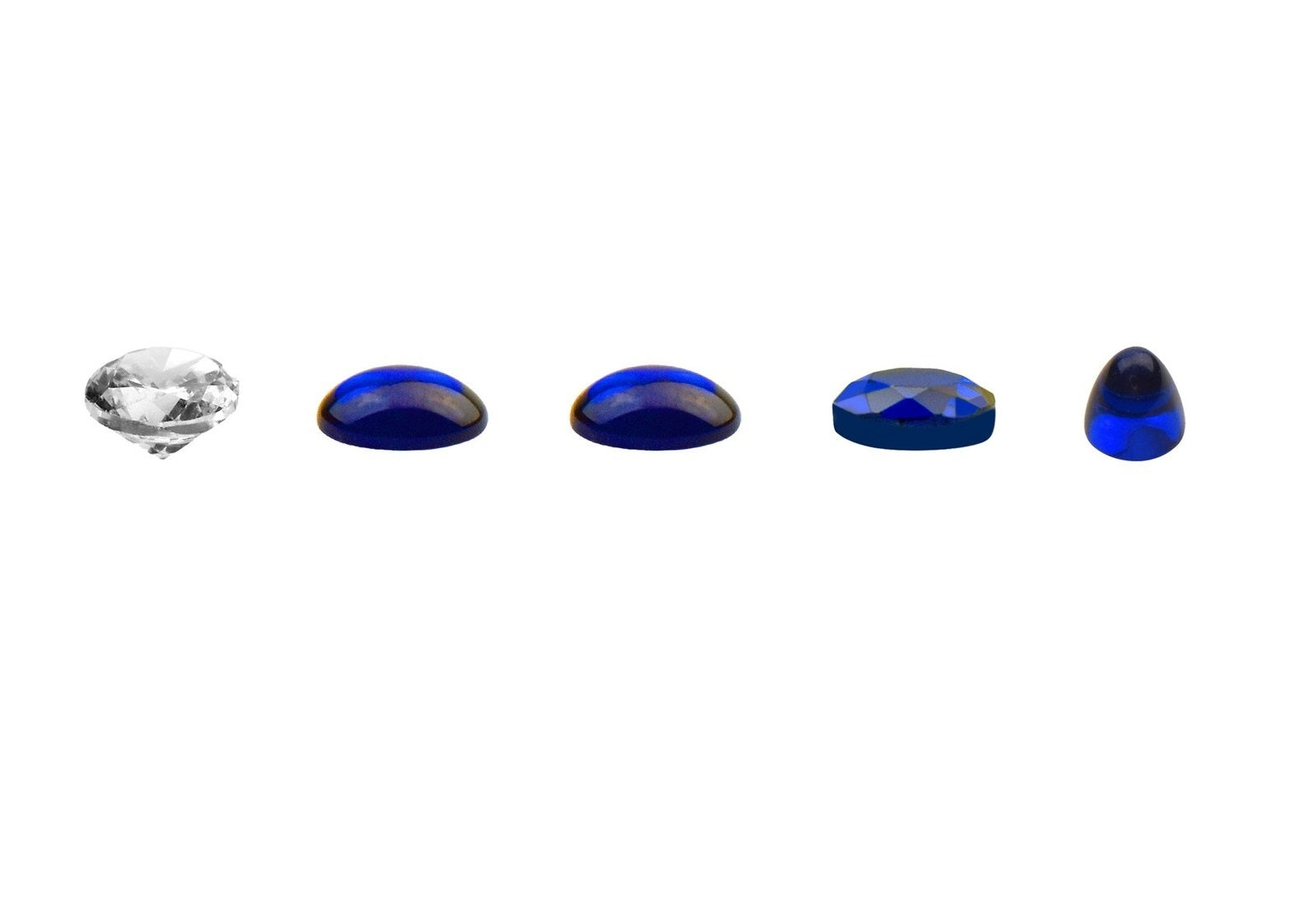 4.5- 5.3MM ROUND CABOCHON SAPPHIRE STONE FOR CARTIER TANK RONDE
