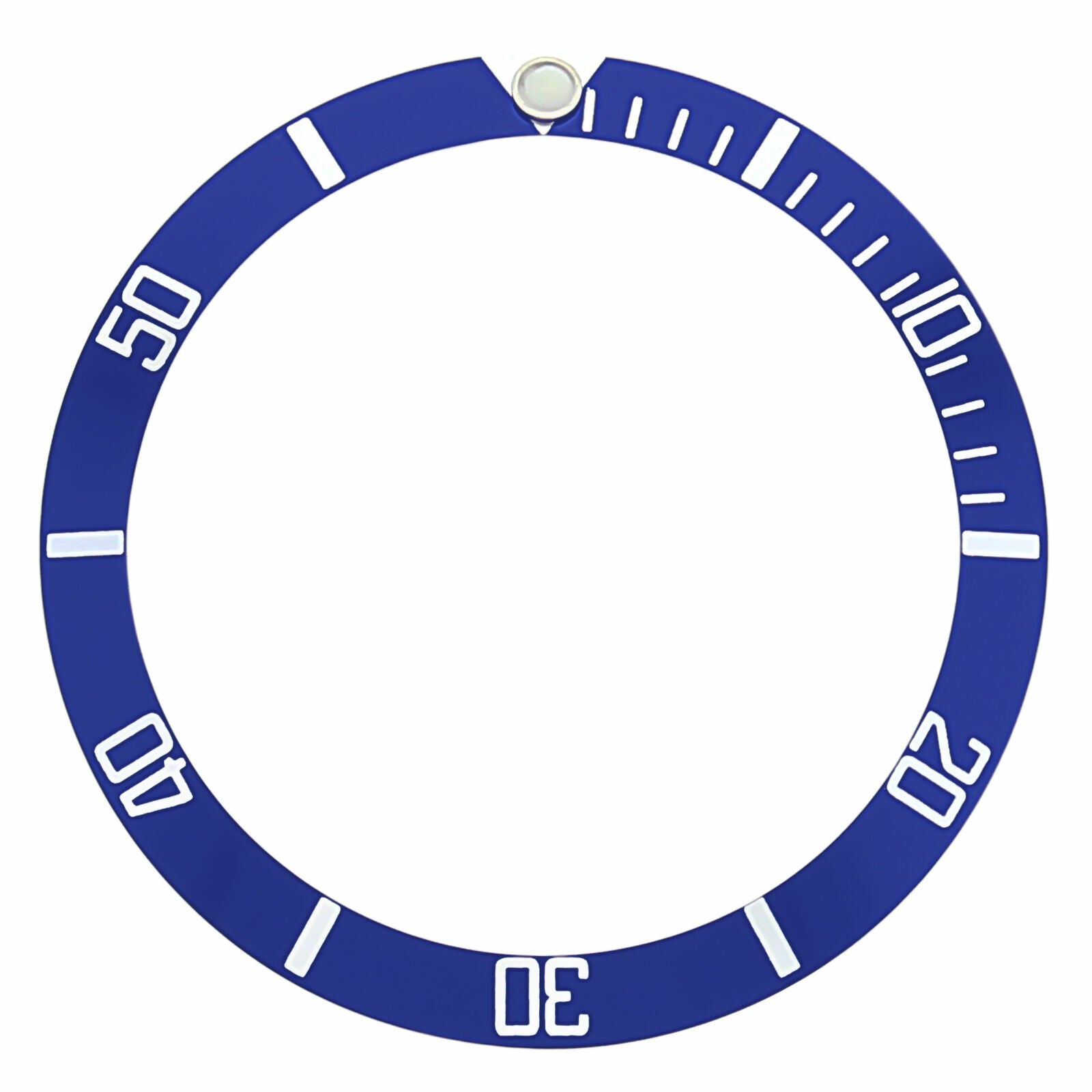 REPLACEMENT BEZEL INSERT BLUE FOR WATCH 34.90MM X 28.60MM