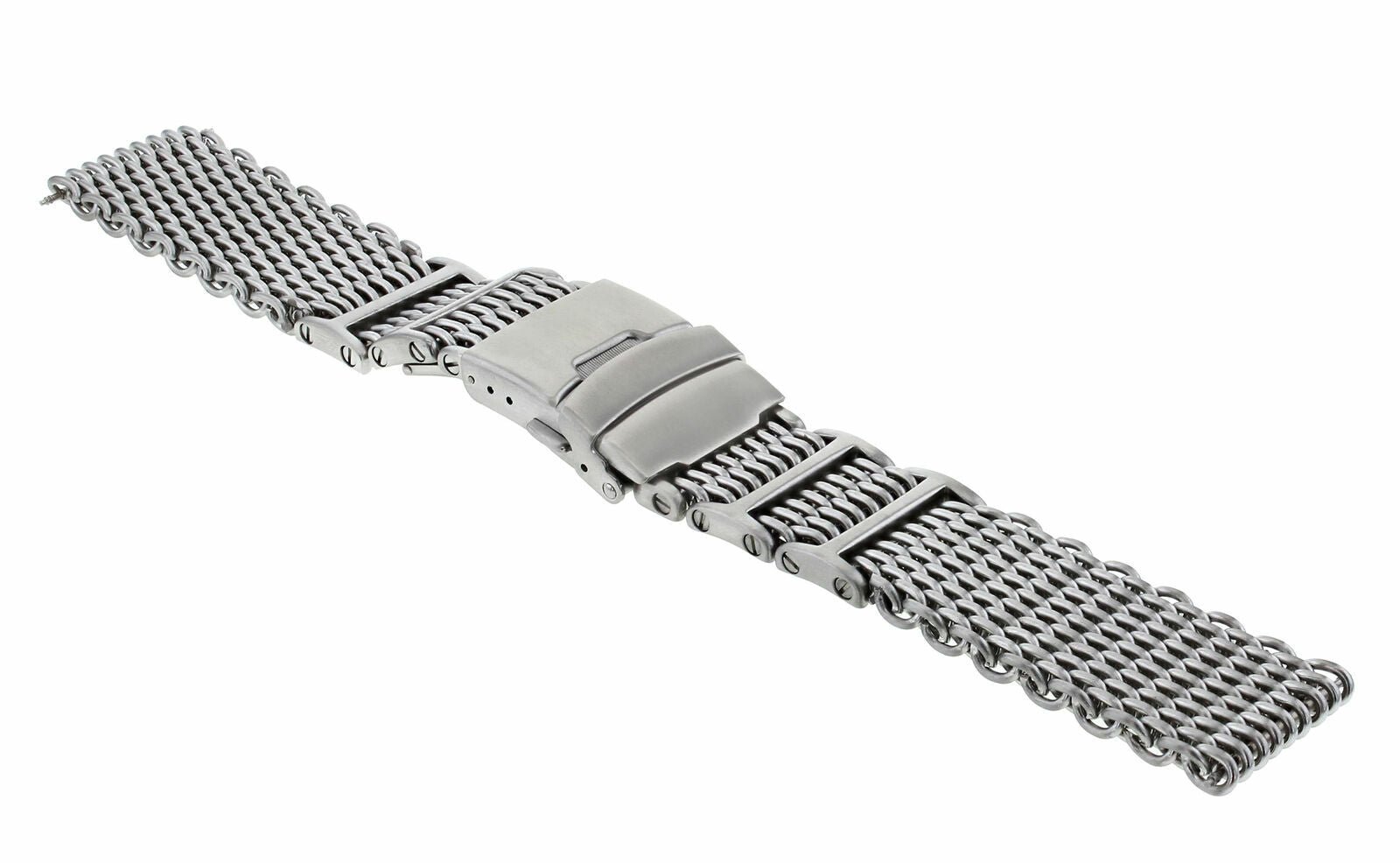 24MM SHARK MESH STAINLESS STEEL WATCH BAND STRAP BAND FOR BREITLING THICK HEAVY