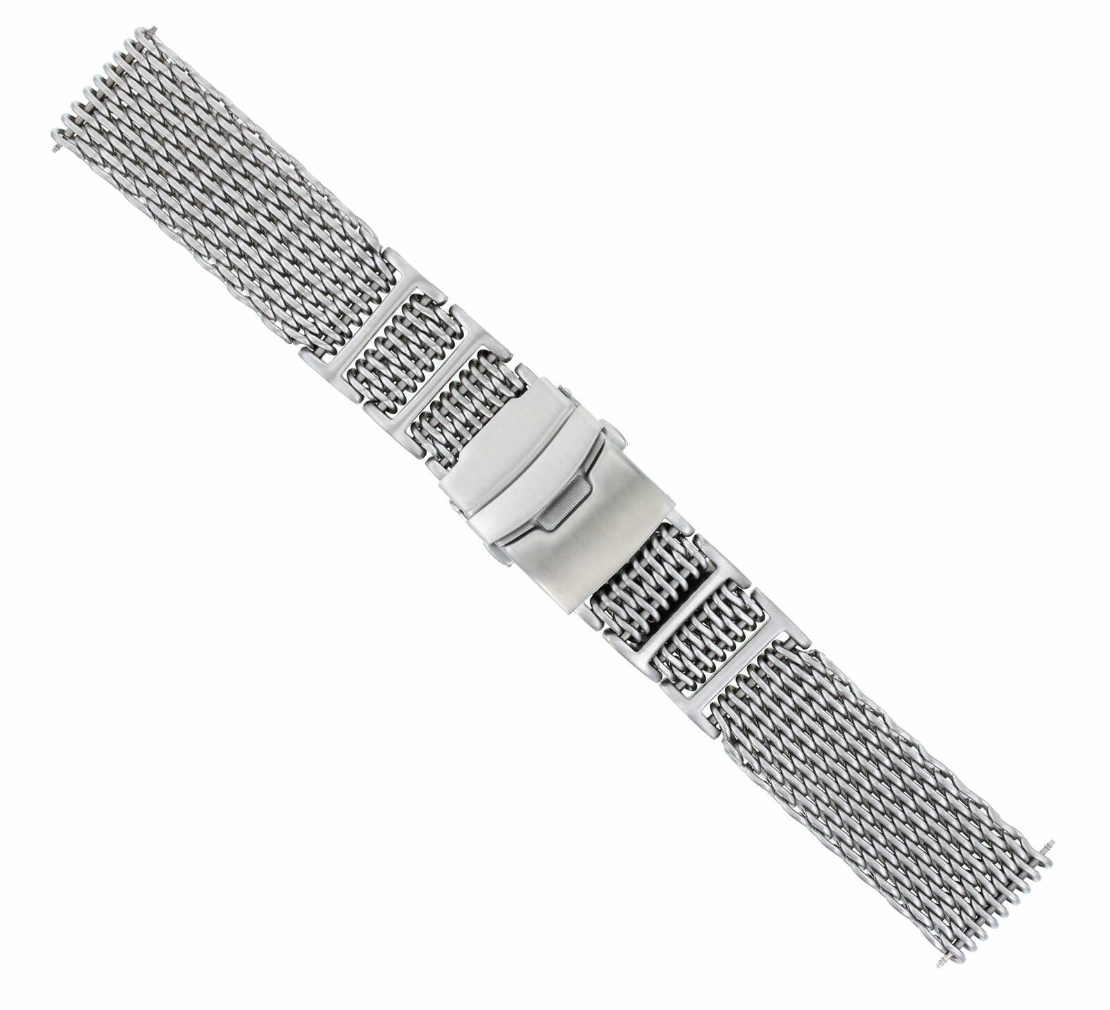 24MM SHARK MESH STAINLESS STEEL WATCH BAND STRAP BAND FOR BREITLING THICK HEAVY