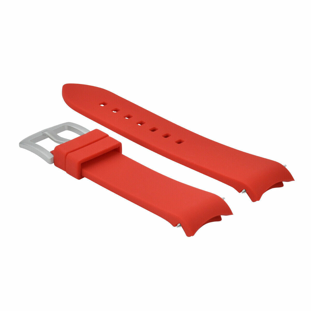CURVED END SILICONE RUBBER FKM WATCH STRAP 18-24MM FOR SEIKO ALPINIST SARB0017