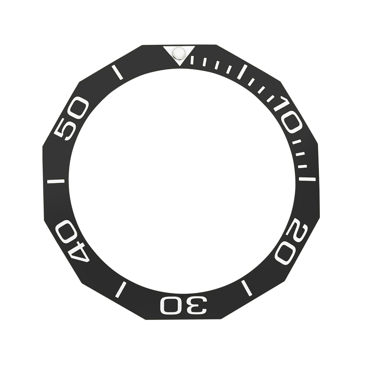 CERAMIC BEZEL INSERT FOR TAG HEUER 40.70MM WITH EDGES FOR MECHANICAL W