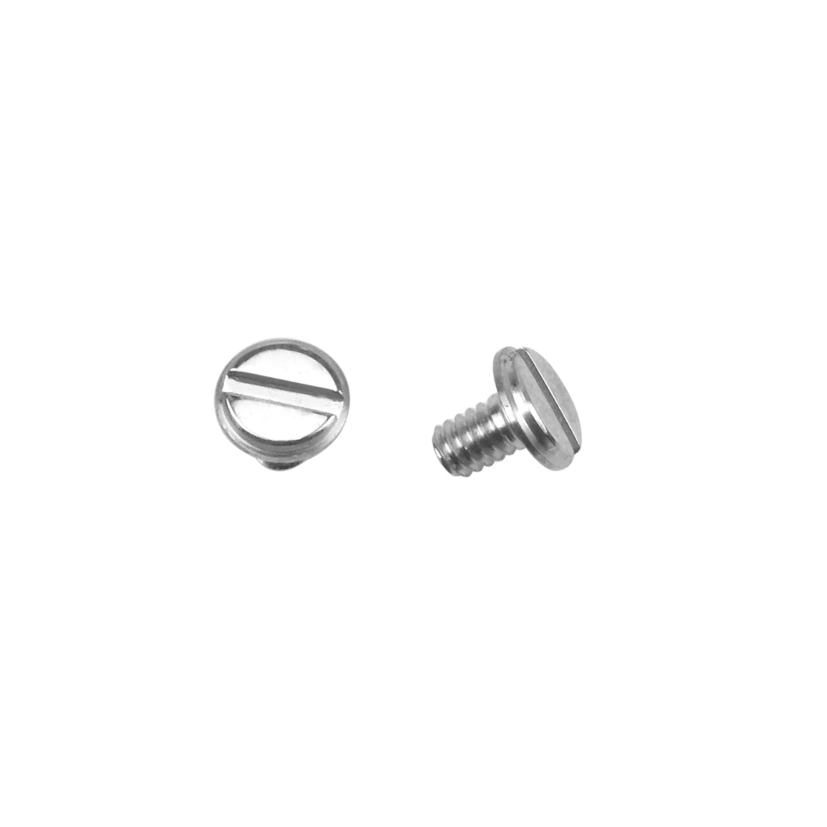 2 PCS SCREW FOR CARTIER LOVE BRACELET GOLD, SILVER, ROSE COLOR OPTIONS, Silver, underside view