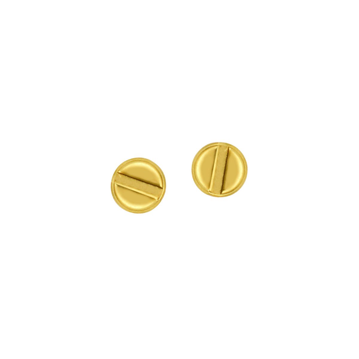 2 PCS SCREW FOR CARTIER LOVE BRACELET GOLD, SILVER, ROSE COLOR OPTIONS, Gold, front view