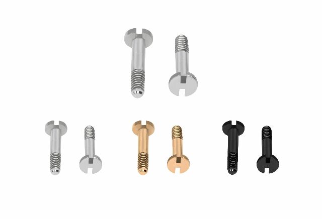 SCREWS FOR HUBLOT WATCH BAND AND RUBBER STRAPS SILVER, BLACK