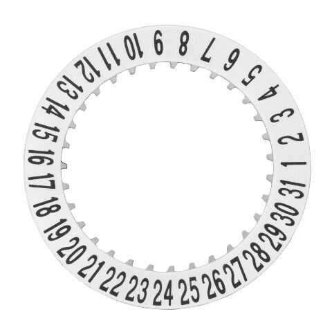 DATE DISC FOR CARTIER SANTOS 39MM 40MM 42MM WSSA0018 WSSA 0030 WHITE DATE @ 6
