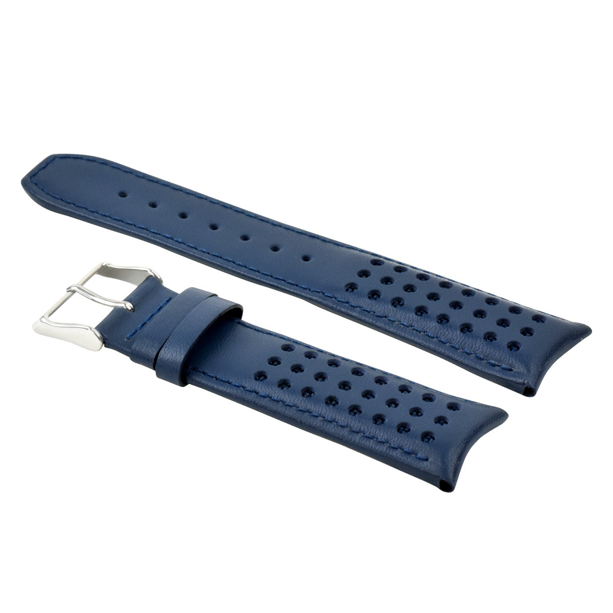 23MM BLUE ANGEL LEATHER STRAP WATCH BAND FOR CITIZEN  AT8020-03L H800-S081165 TQ