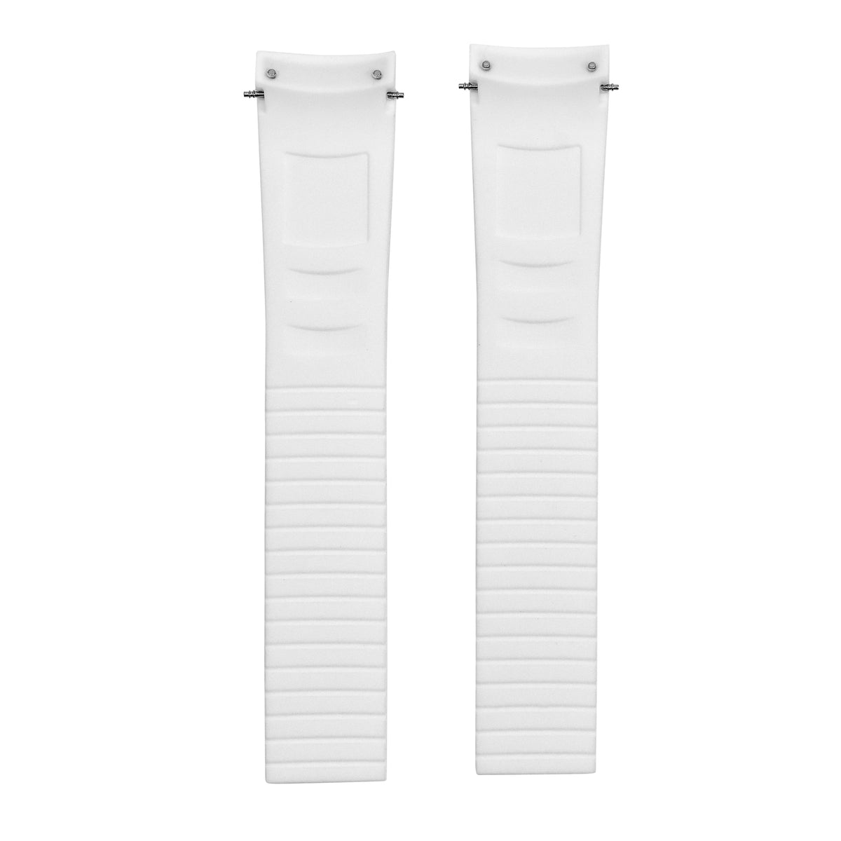 21mm Rubber Watch Band Replacement Strap Fits For Patek Philippe Aquanaut 5167A, White, view 4
