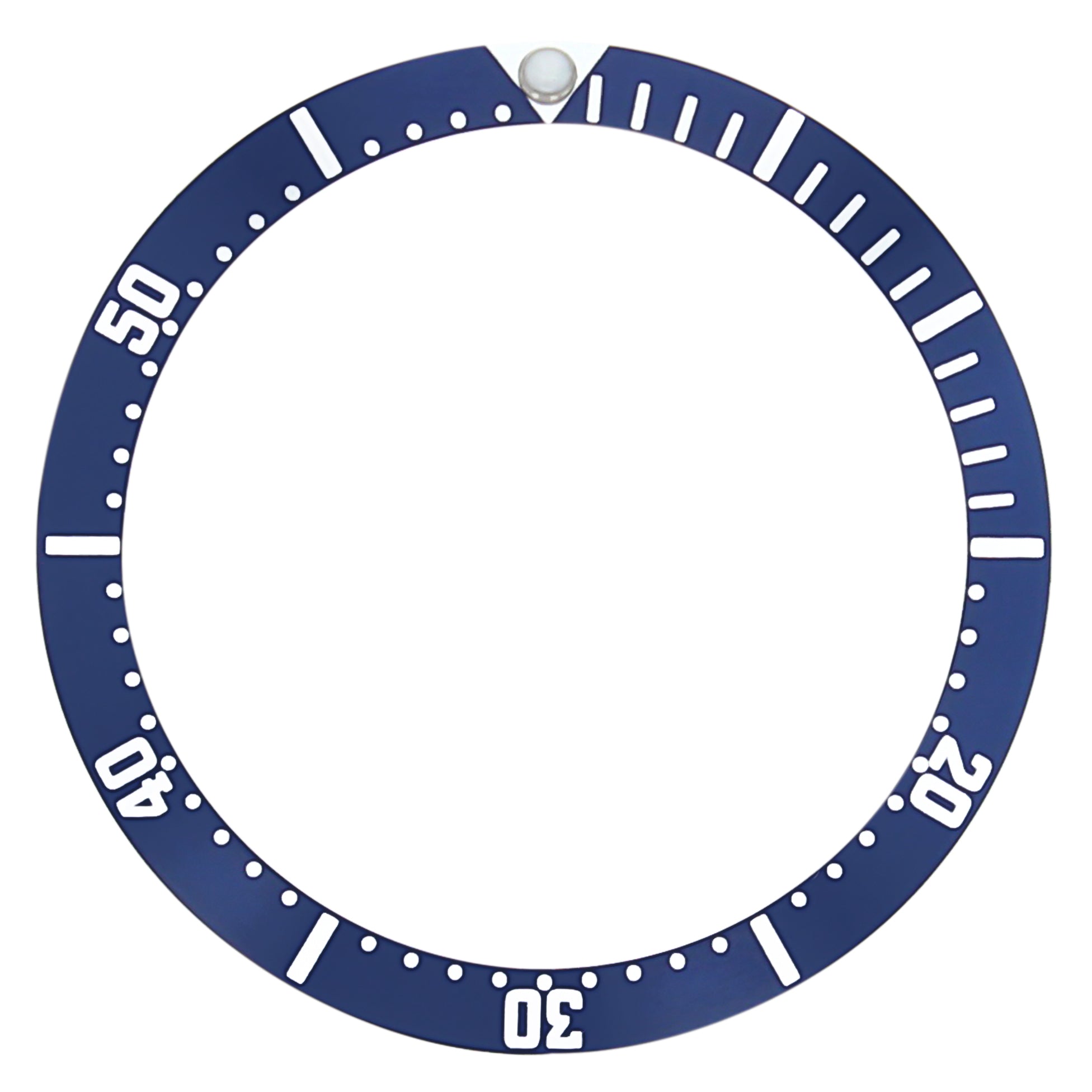 REPLACEMENT BEZEL INSERT BLUE FOR WATCH 36.8mm X 30mm