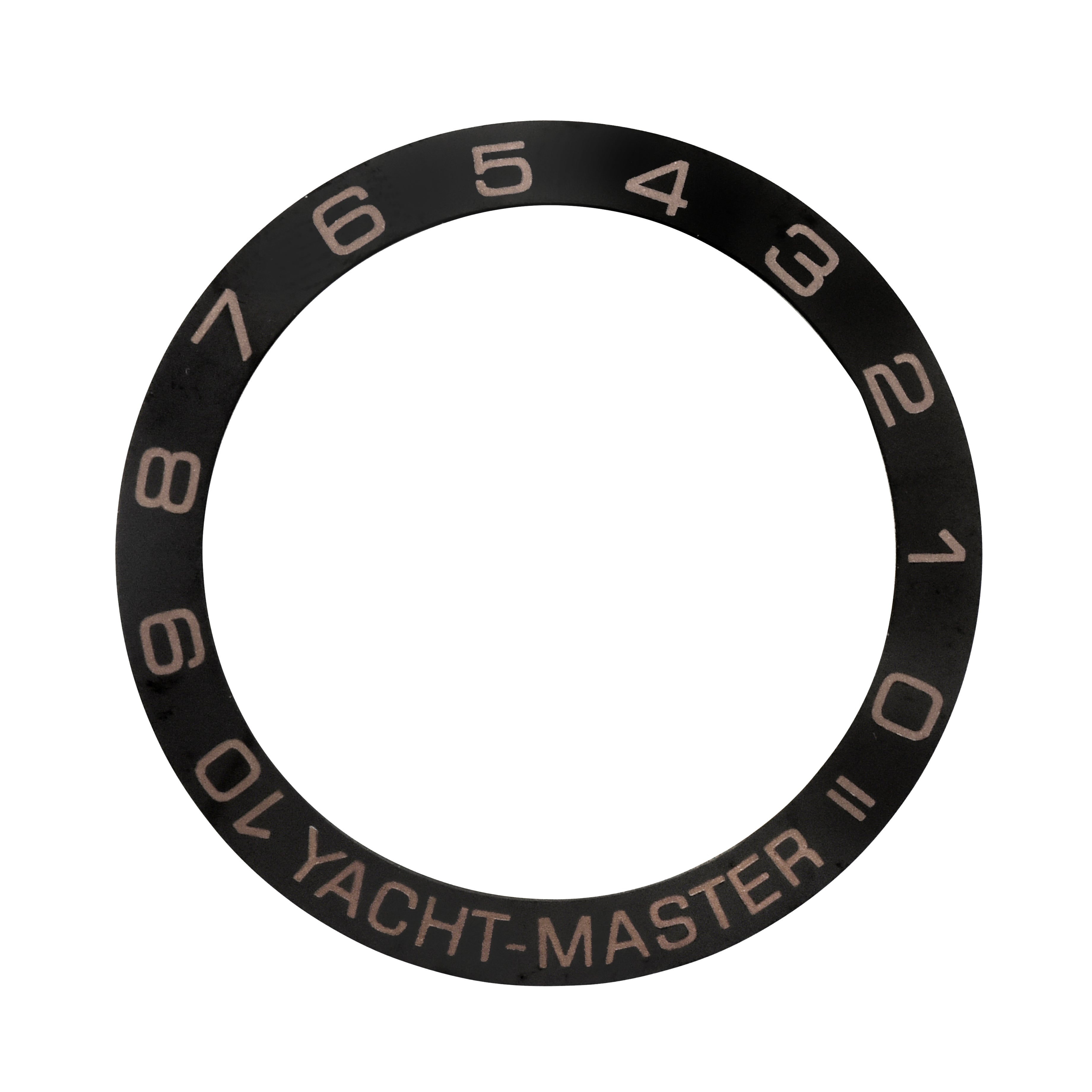 BLACK CERAMIC BEZEL INSERT FOR ROLEX YACHTMASTER 2 116680 116681, 116688, 116689