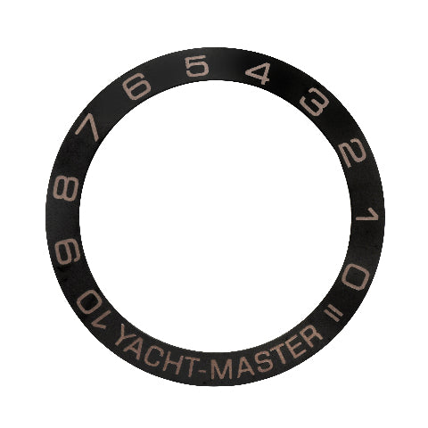 BLACK CERAMIC BEZEL INSERT FOR ROLEX YACHTMASTER 2 116680 116681, 116688, 116689