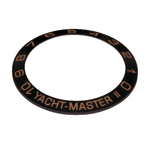 BLACK CERAMIC BEZEL INSERT FOR ROLEX YACHTMASTER 2 116680 116681, 116688, 116689